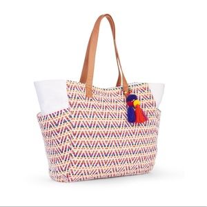 Boho Woven Tote Multi Color